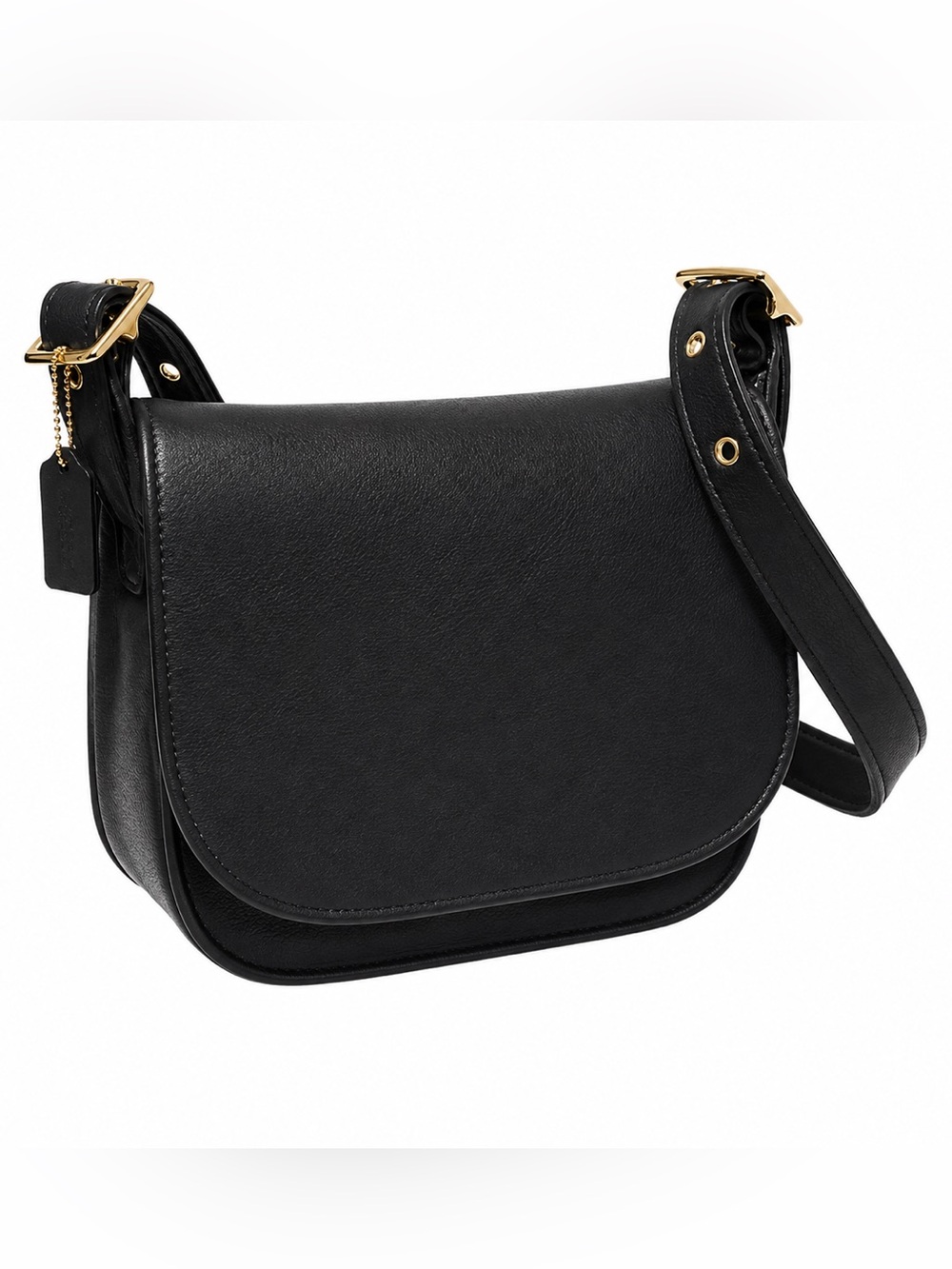 Vintage Timeless Classic Black Coach 9951 Patricia Legacy Bag Glove-Tan Lether